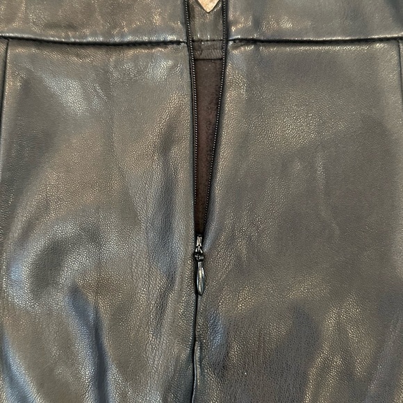 Zara Faux Leather Midi Skirt Sz. Small - Picture 7 of 9